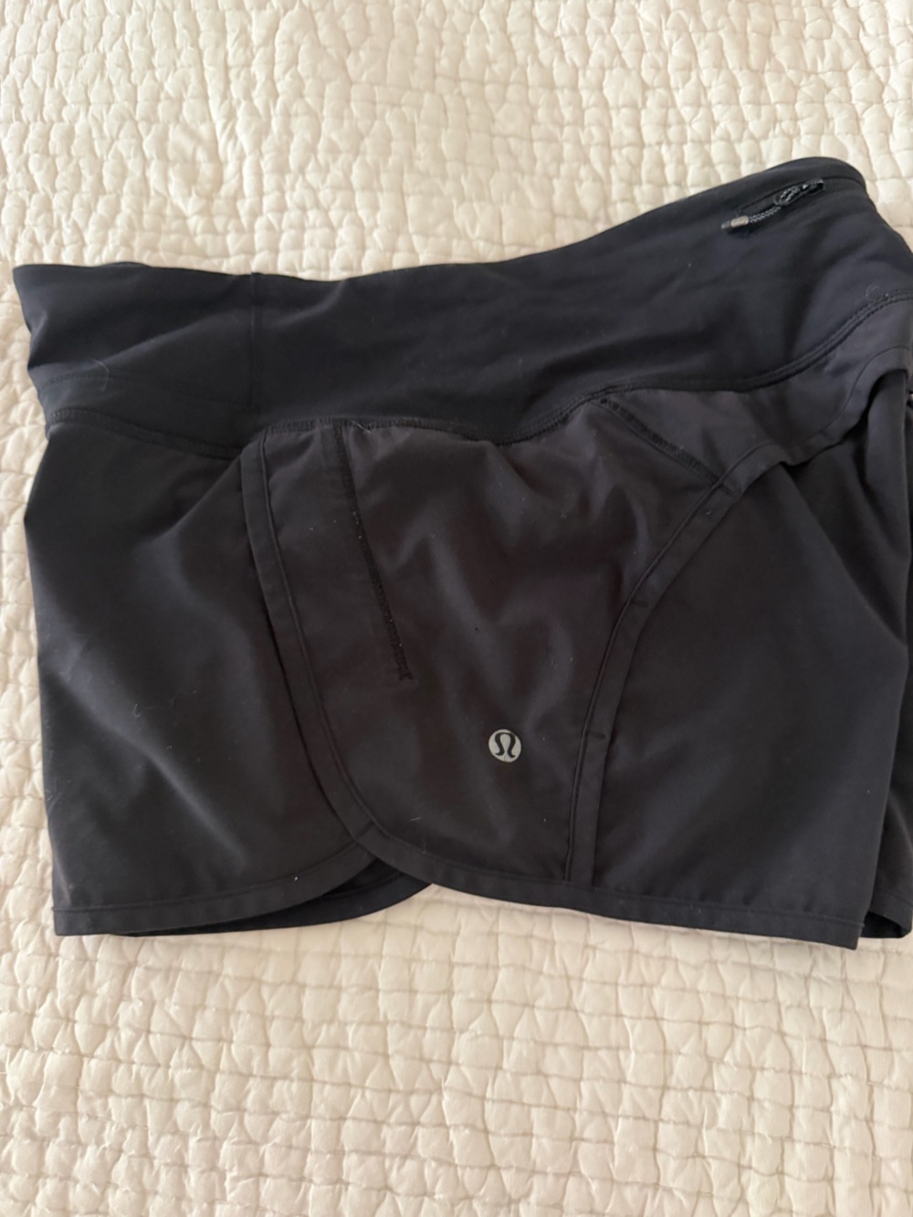 lululemon athletica Black Athletic Running Shorts 2.5 length